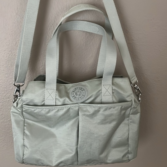 Kipling Kenzie Handbag Shoulder Crossbody Purse Polyamide KI1090 Light Clay Sand - Picture 1 of 10